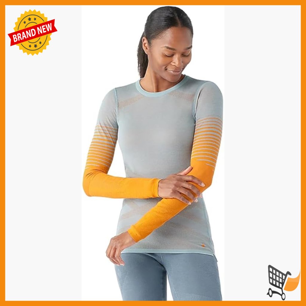 Merino Wool Thermal Base Layer Crew Long Sleeve Activewear